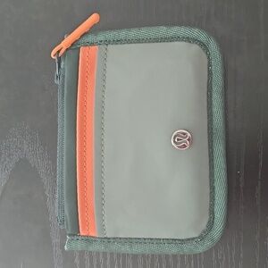 Lululemon Athletica Gray and Orange Wallet